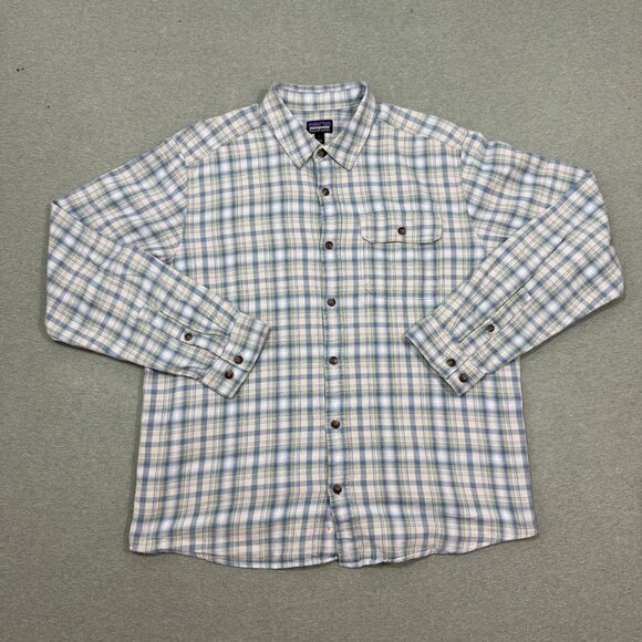 Patagonia Other - Patagonia Plaid Fjord Flannel Large Long Sleeve Shirt Men Button Up Outdoor Gorp